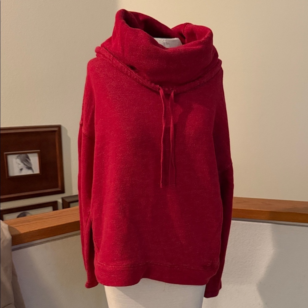 Ralph Lauren Red Cowl Neck Sweater